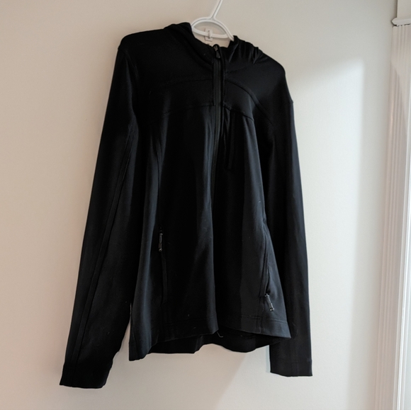 LULULEMON - Black Hooded Full Zip Jacket - Picture 2 of 6
